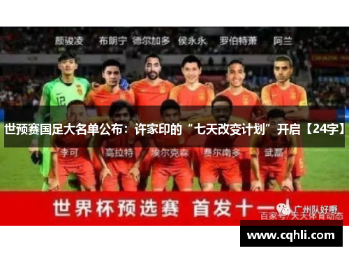 世预赛国足大名单公布：许家印的“七天改变计划”开启【24字】
